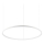 Ideal Lux - LED luster na sajli ORACLE SLIM LED/55W/230V 4000K pr. 90 cm bela