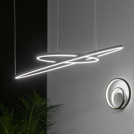 Ideal Lux - LED luster na sajli ORACLE SLIM LED/55W/230V 4000K pr. 90 cm crno