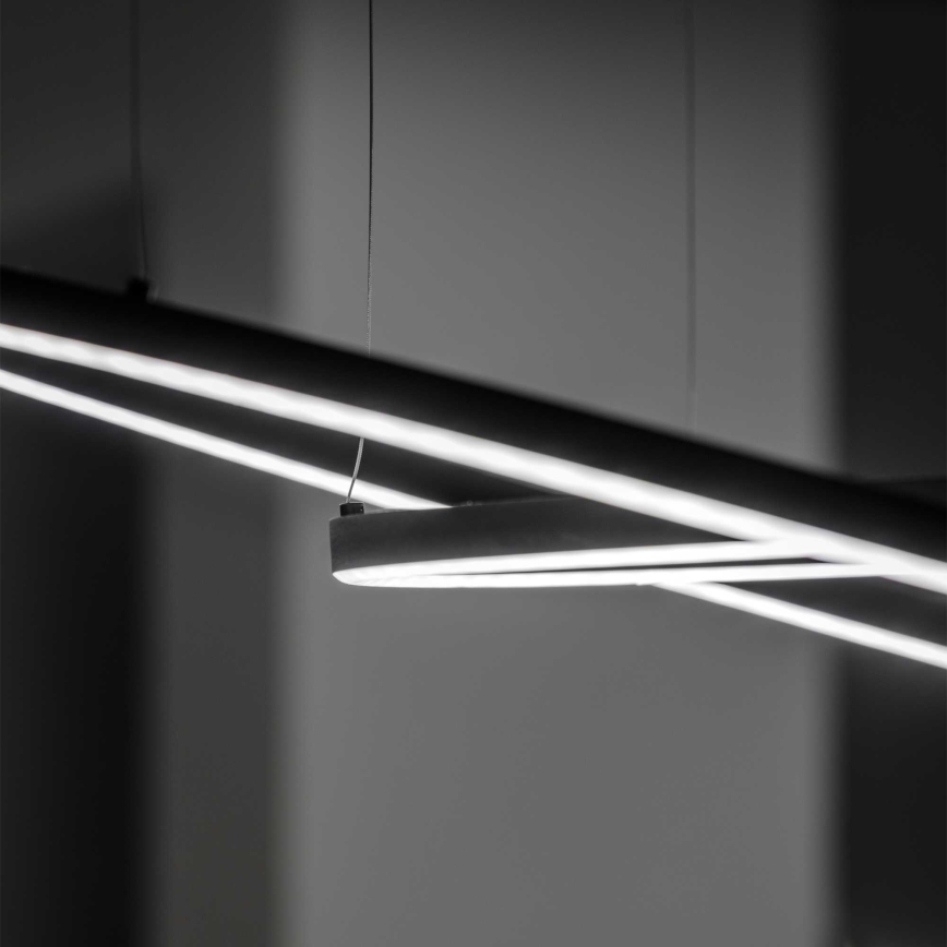 Ideal Lux - LED luster na sajli ORACLE SLIM LED/55W/230V 4000K pr. 90 cm crno