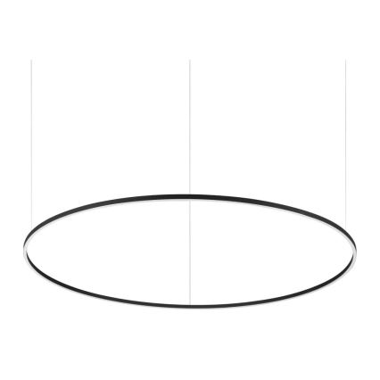 Ideal Lux - LED Prigušivi luster na sajli ORACLE SLIM LED/76W/230V 3000K pr. 150 cm crno