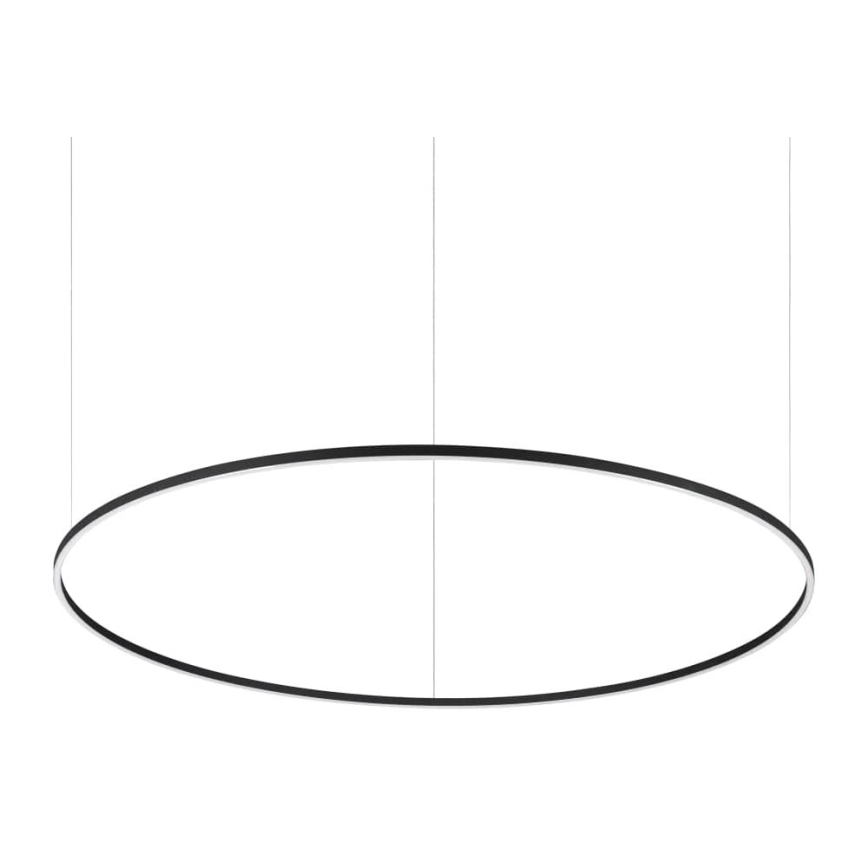 Ideal Lux - LED Prigušivi luster na sajli ORACLE SLIM LED/76W/230V 3000K pr. 150 cm crno
