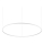 Ideal Lux - LED luster na sajli ORACLE SLIM LED/83W/230V 2700K pr. 150 cm bela