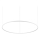 Ideal Lux - LED luster na sajli ORACLE SLIM LED/89W/230V 3000K pr. 150 cm bela