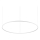 Ideal Lux - LED luster na sajli ORACLE SLIM LED/89W/230V 4000K pr. 150 cm bela