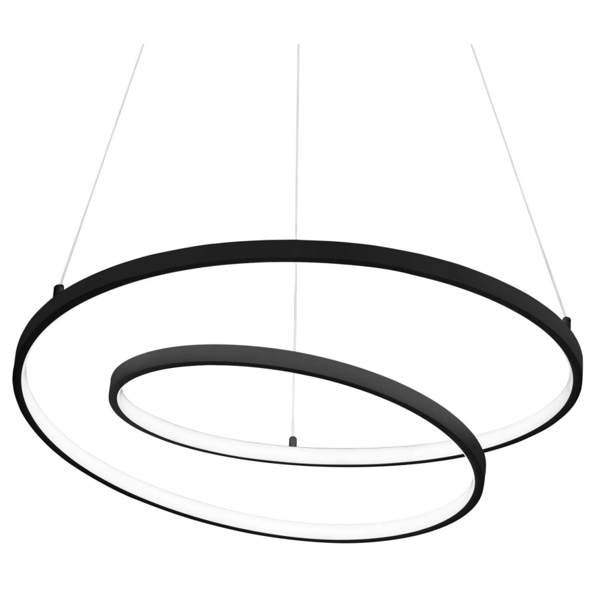 Ideal Lux - LED luster na sajli OZ LED/52W/230V pr. 80 cm CRI 90 crno