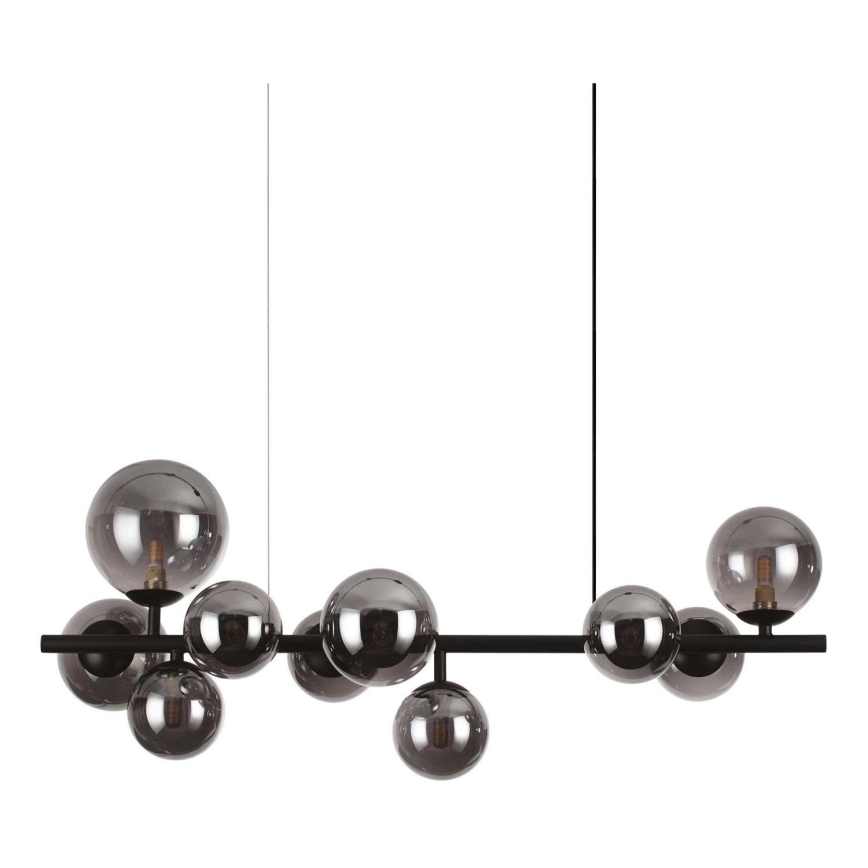 Ideal Lux - LED luster na sajli PERLAGE 10xG9/3W/230V crno