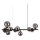 Ideal Lux - LED luster na sajli PERLAGE 10xG9/3W/230V crno