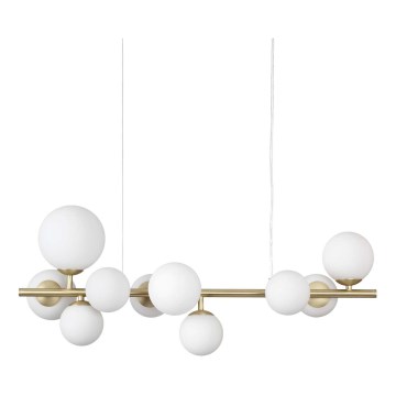 Ideal Lux - LED luster na sajli PERLAGE 10xG9/3W/230V zlatna/bela