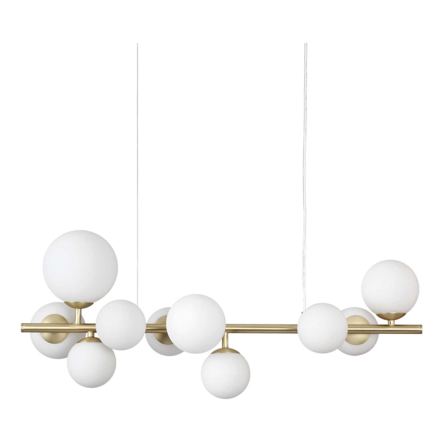 Ideal Lux - LED luster na sajli PERLAGE 10xG9/3W/230V zlatna/bela