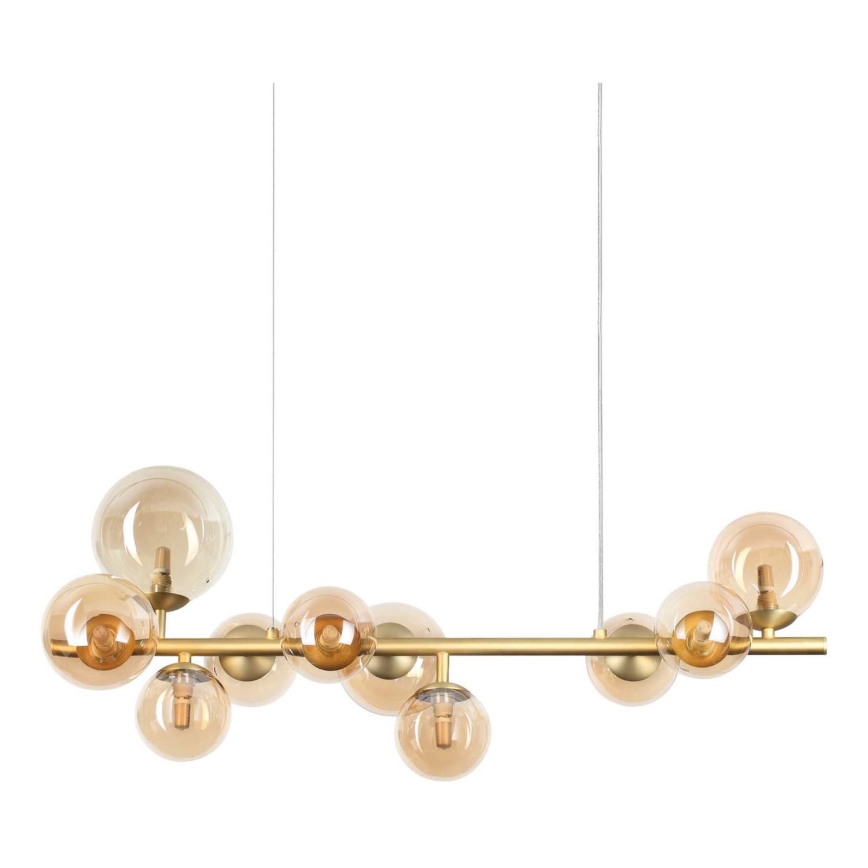 Ideal Lux - LED luster na sajli PERLAGE 10xG9/3W/230V zlatna