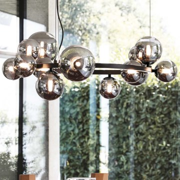 Ideal Lux - LED luster na sajli PERLAGE 11xG9/3W/230V crno