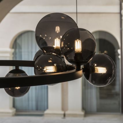 Ideal Lux - LED luster na sajli PERLAGE 11xG9/3W/230V crno