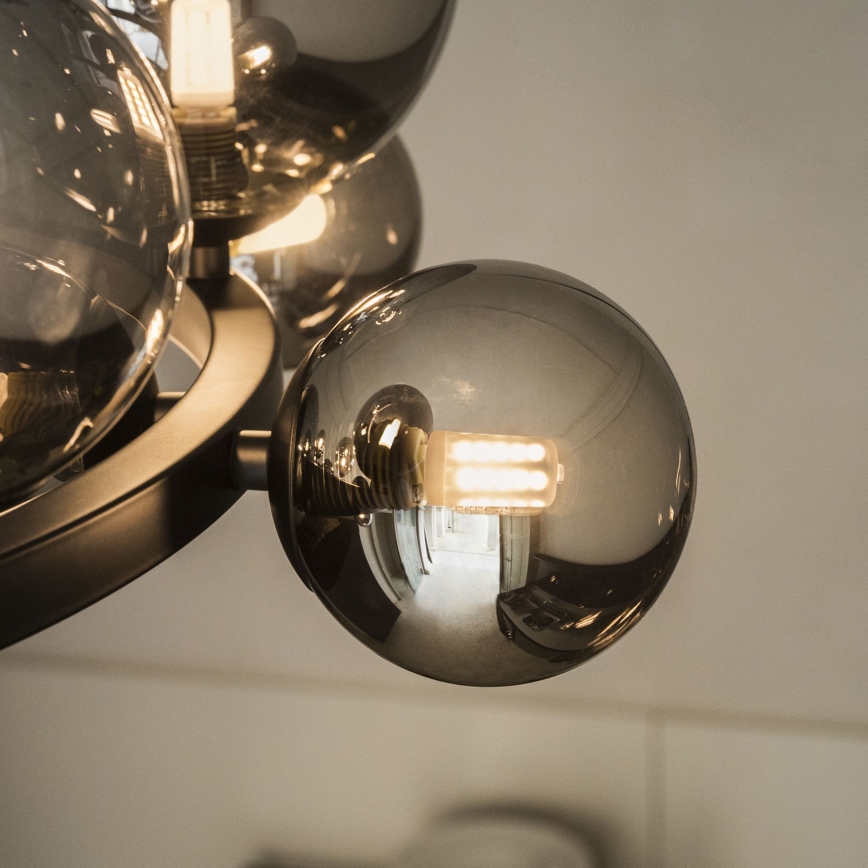 Ideal Lux - LED luster na sajli PERLAGE 11xG9/3W/230V crno