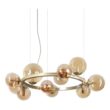 Ideal Lux - LED luster na sajli PERLAGE 11xG9/3W/230V zlatna