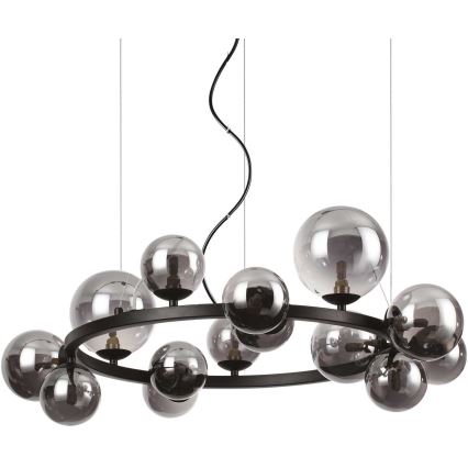 Ideal Lux - LED luster na sajli PERLAGE 14xG9/3W/230V crno