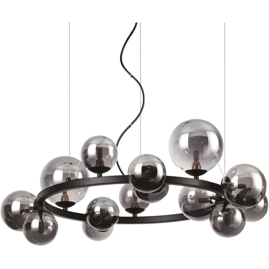 Ideal Lux - LED luster na sajli PERLAGE 14xG9/3W/230V crno