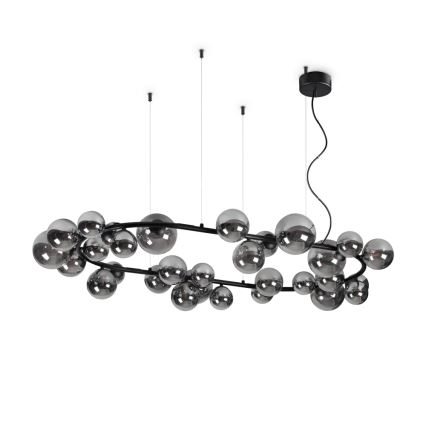Ideal Lux - LED luster na sajli PERLAGE 1xG9/3W/230V pr. 143 cm crno/dimno