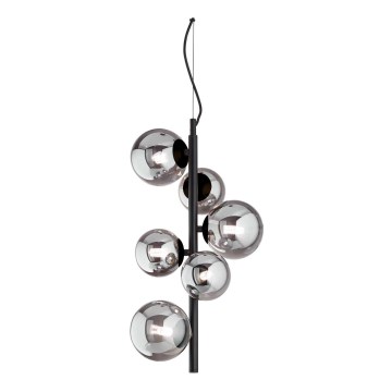 Ideal Lux - LED luster na sajli PERLAGE 6xG9/3W/230V crno