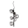Ideal Lux - LED luster na sajli PERLAGE 6xG9/3W/230V crno