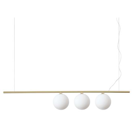 Ideal Lux - LED luster na sajli PERLINE 3xG9/3W/230V zlatna