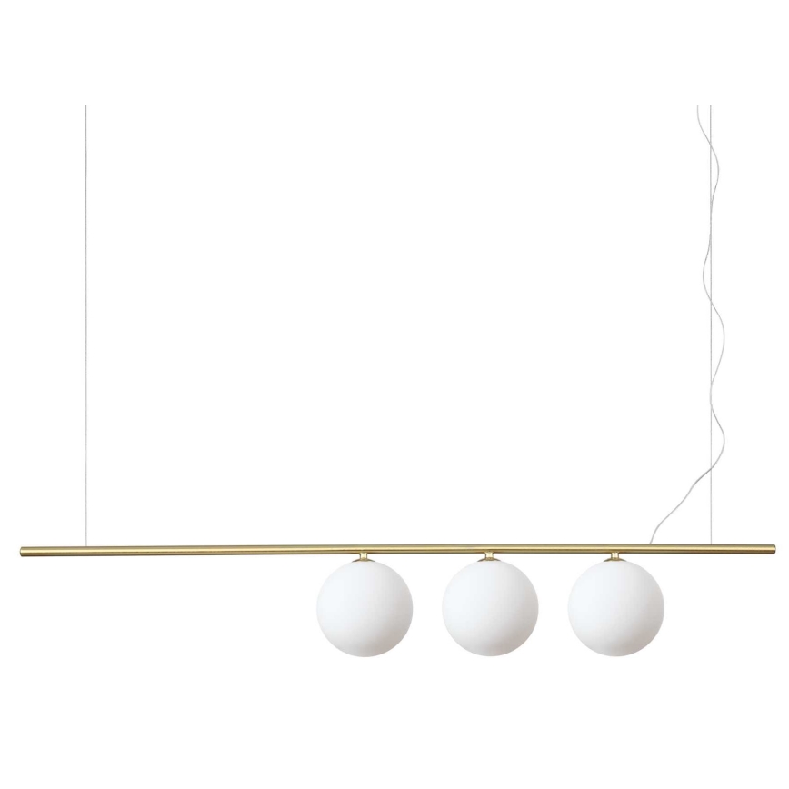 Ideal Lux - LED luster na sajli PERLINE 3xG9/3W/230V zlatna