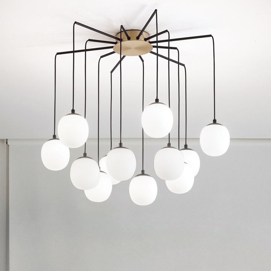 Ideal Lux - LED luster na sajli RHAPSODY 12xG9/3W/230V mesing