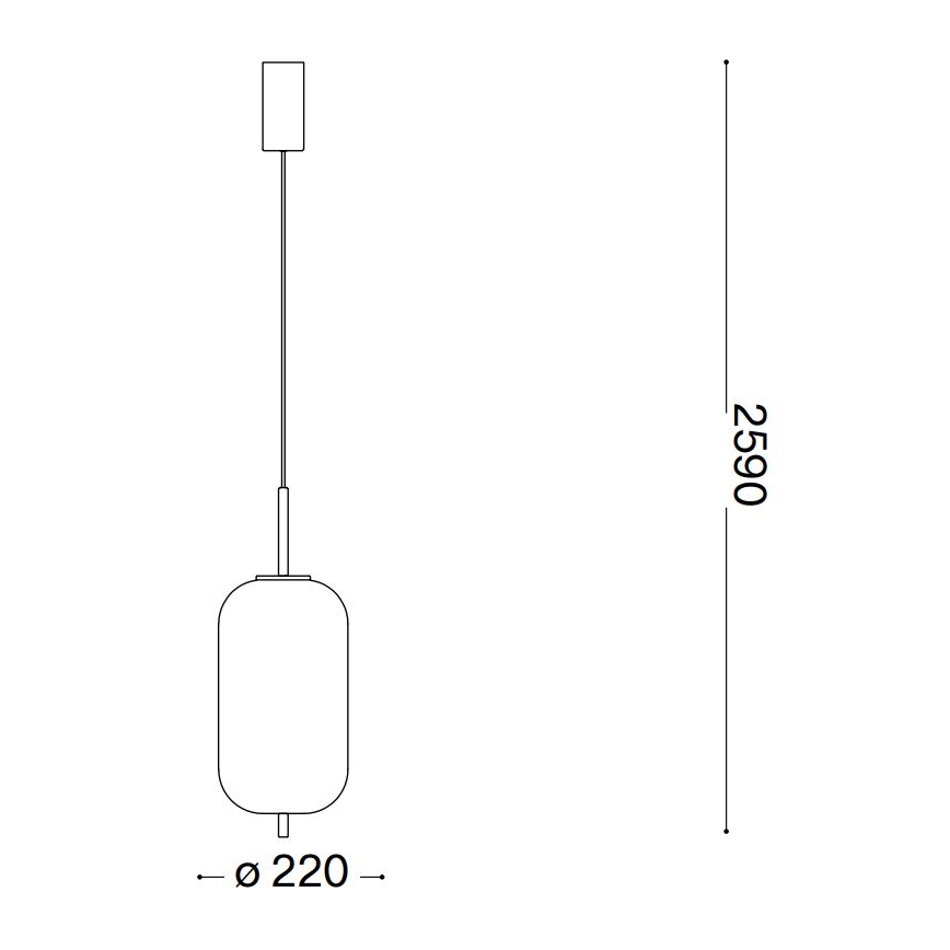 Ideal Lux - LED luster na sajli UMILE LED/20W/230V pr. 22 cm CRI 90 mesing