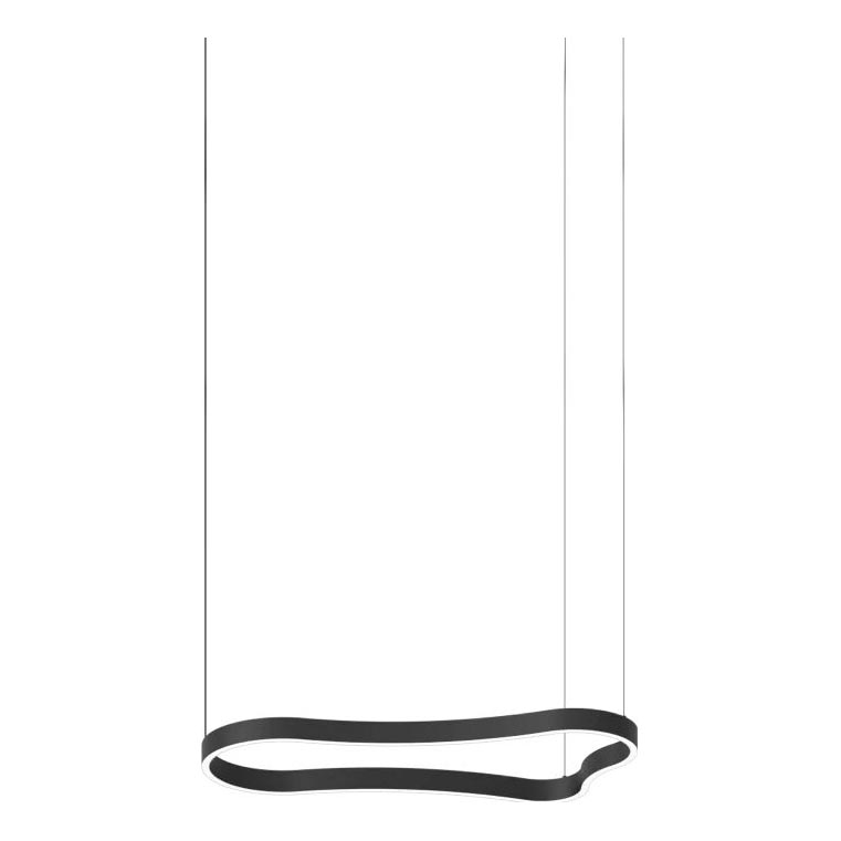 Ideal Lux - LED luster na sajli WAVES LED/37W/230V CRI 90 crno