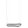 Ideal Lux - LED luster na sajli WAVES LED/37W/230V CRI 90 crno