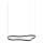 Ideal Lux - LED luster na sajli WAVES LED/45W/230V CRI 90 crno
