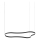 Ideal Lux - LED luster na sajli WAVES LED/54W/230V CRI 90 crno