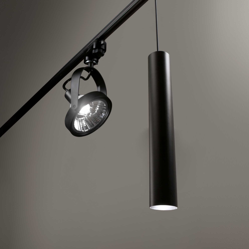 Ideal Lux - LED Luster na sajli za šinski sastav LOOK 1xGU10/7W/230V CRI90 crno