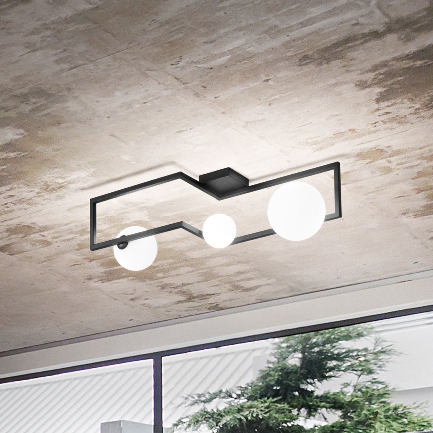 Ideal Lux - LED Nadgradni luster ANGOLO 3xG9/3W/230V crno