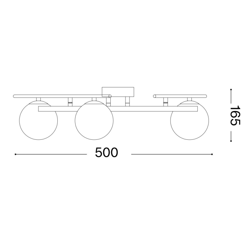 Ideal Lux - LED Nadgradni luster ATLAS 3xG9/3W/230V bela