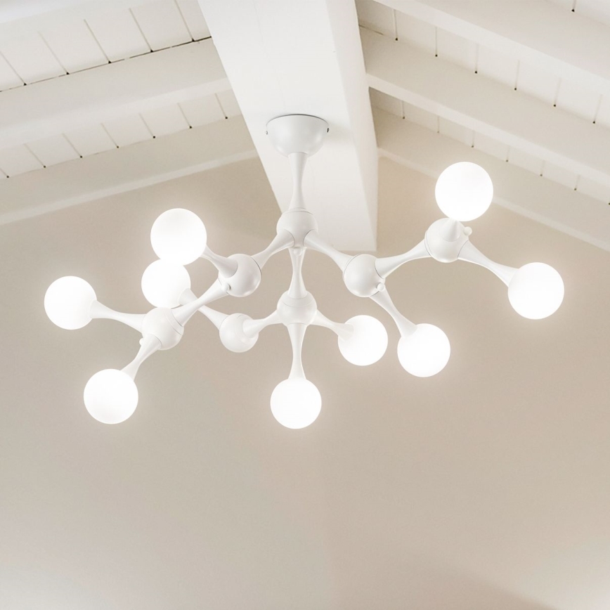 Ideal Lux - LED Nadgradni luster NODINO 9xG9/3W/230V bela