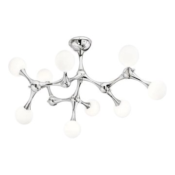 Ideal Lux - LED Nadgradni luster NODINO 9xG9/3W/230V sjajni krom/bela