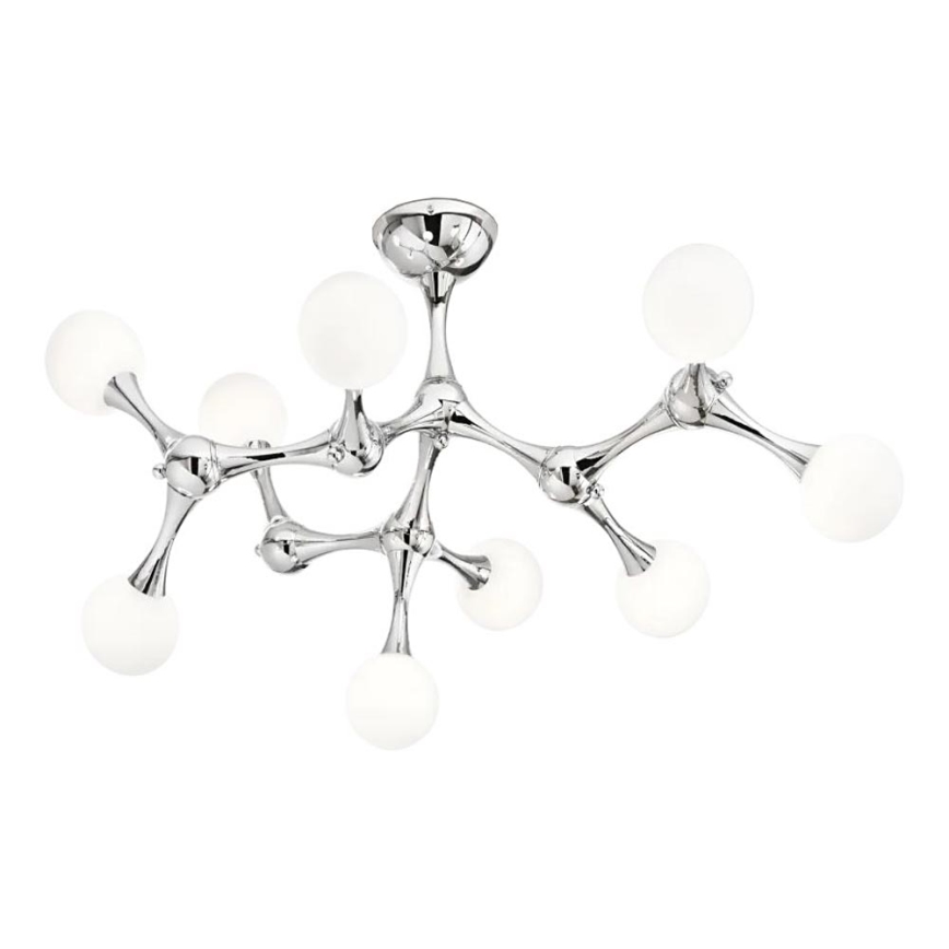 Ideal Lux - LED Nadgradni luster NODINO 9xG9/3W/230V sjajni krom/bela