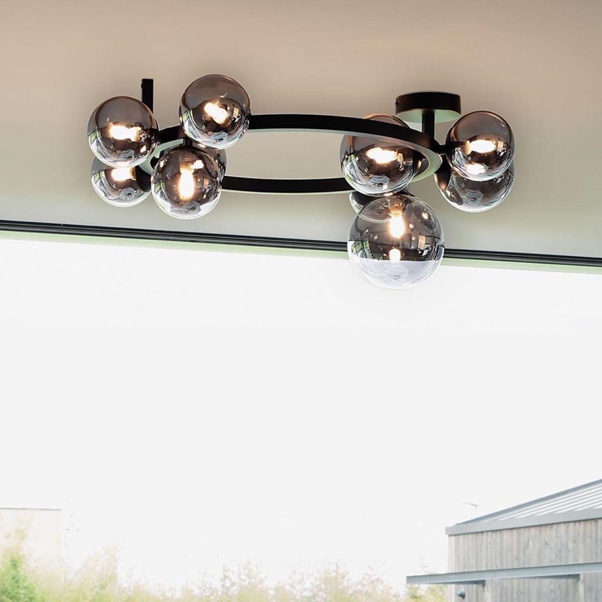 Ideal Lux - LED Nadgradni luster PERLAGE 10xG9/3W/230V crno