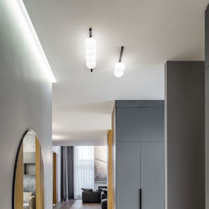 Ideal Lux - LED Plafonjera BINOMIO 2xG9/3W/230V crno