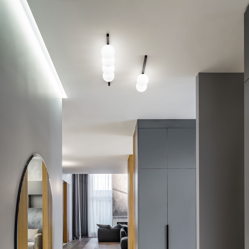 Ideal Lux - LED Plafonjera BINOMIO 2xG9/3W/230V crno