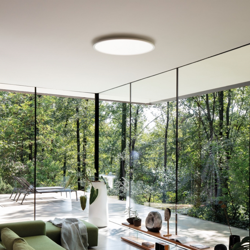 Ideal Lux - LED Plafonjera FLY LED/68W/230V 3000K pr. 90 cm CRI 90 IP40 bela