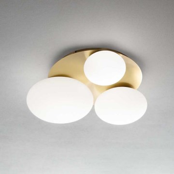 Ideal Lux - LED Plafonjera NINFEA 3xGX53/9W/230V zlatna