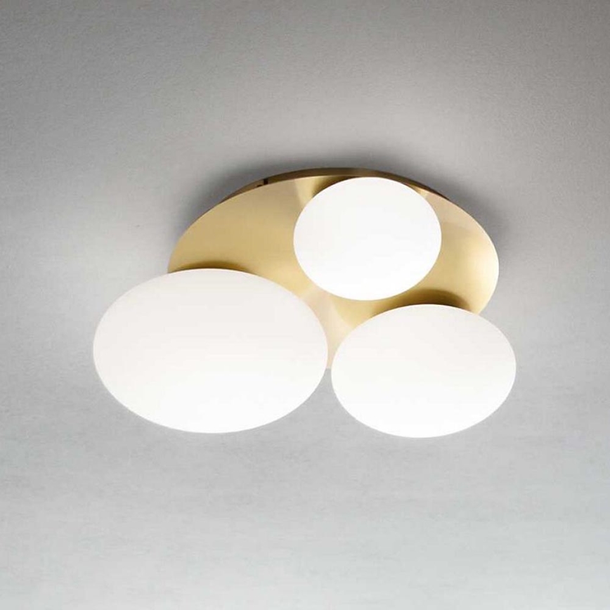 Ideal Lux - LED Plafonjera NINFEA 3xGX53/9W/230V zlatna