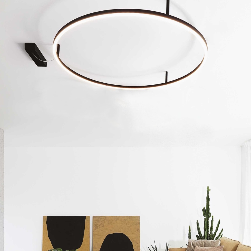 Ideal Lux - LED Plafonjera ORACLE SLIM LED/55W/230V 3000K pr. 90 cm crno