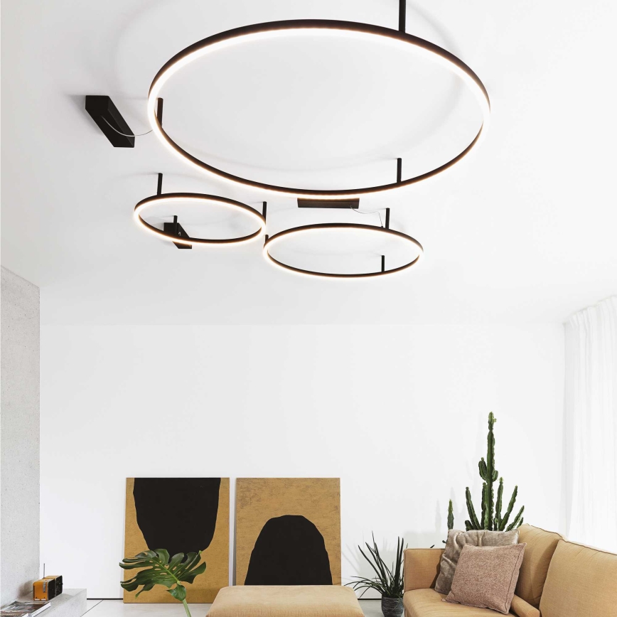Ideal Lux - LED Plafonjera ORACLE SLIM LED/55W/230V 3000K pr. 90 cm crno