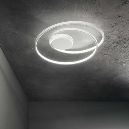 Ideal Lux - LED Plafonjera OZ LED/47W/230V pr. 60 cm CRI 90 bela