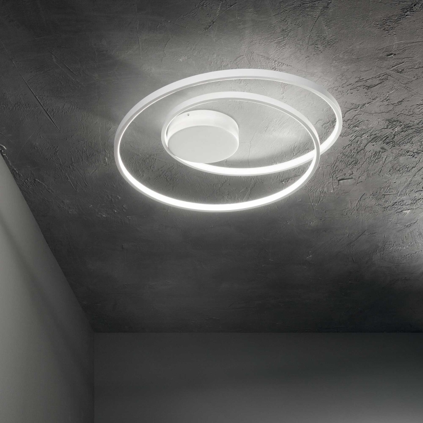 Ideal Lux - LED Plafonjera OZ LED/47W/230V pr. 60 cm CRI 90 bela