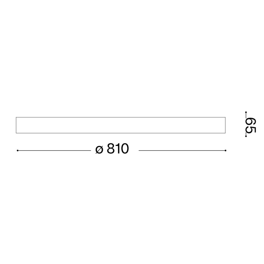 Ideal Lux - LED plafonsko svetlo GEMINI LED/42W/230V prečnik 81 cm CRI 90 zlatna