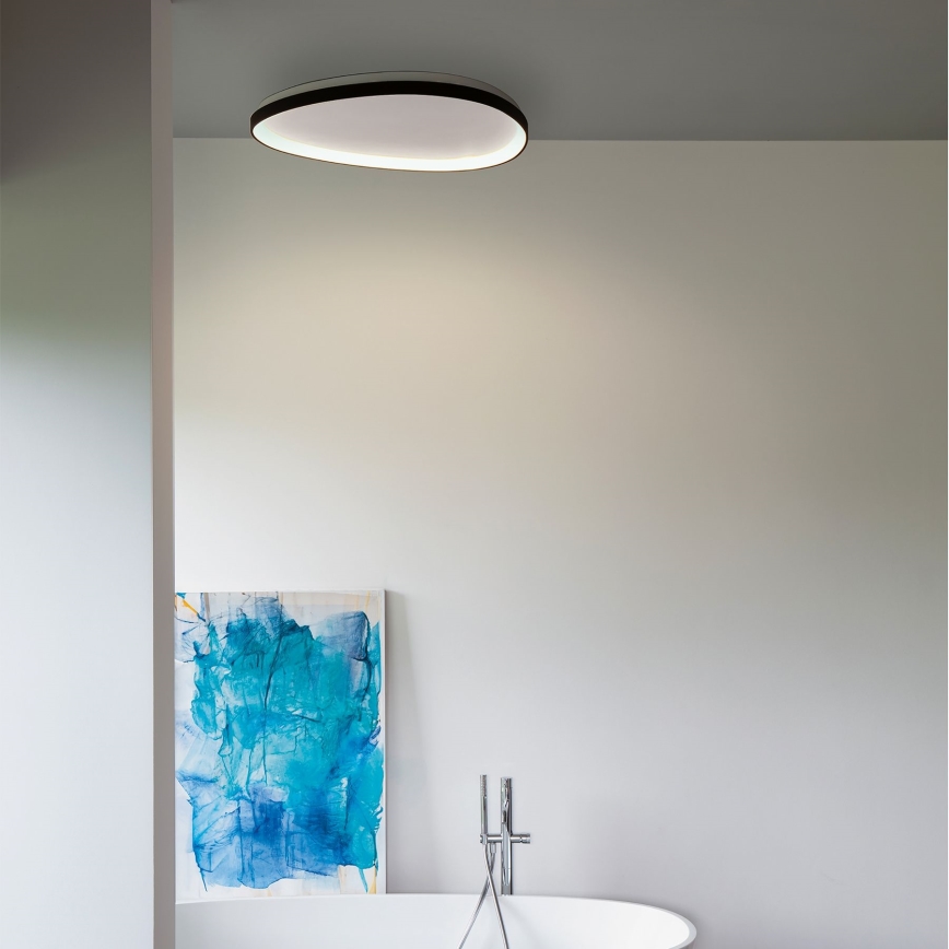 Ideal Lux - LED Prigušiva plafonjera GEMINI LED/42W/230V pr. 81 cm CRI 90 crno