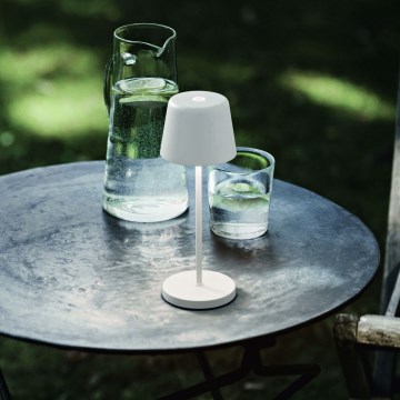 Ideal Lux - LED Prigušiva dodirna vanjska stona lampa CUTE LED/2,5W/3,7V USB 2200-2700K IP65 bela